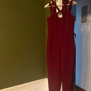 Burgundy Express Jumpsuit